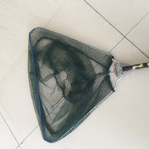 Aluminum alloy copy net foldable dense mesh copy net 1.5-2.1 meters telescopic color fishing net rod manufacturer