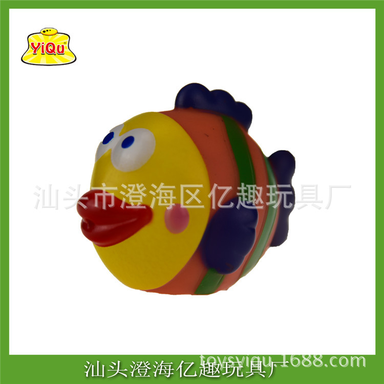 搪膠游泳洗澡吸噴戲水兒童玩具 卡通海洋動物6六只裝浴室