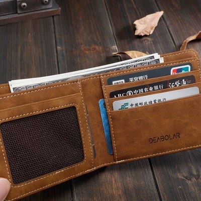 Người đàn ông nóng của ví ngắn sinh viên Nhật Bản và Hàn Quốc phiên bản của vải giản dị ví mặt cắt ngang đơn giản vé triều bán buôn