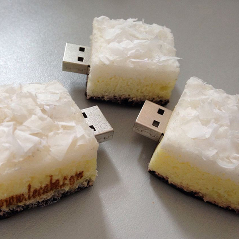 数码工厂承接usb3.0创意诺心蛋糕u盘外形礼品定制16g
