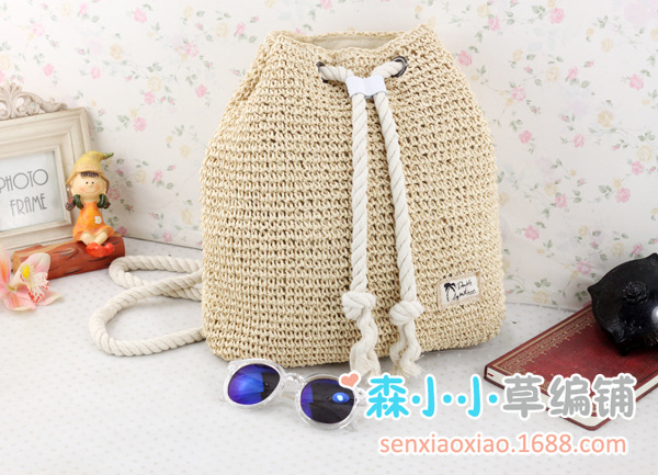 Simple Fashion Cotton Rope Straw Woven Packbag Wholesale Nihaojewelry display picture 16