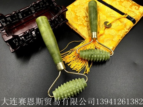 Natural jade beauty device massage stick roller jade massage device beauty jade massage stick