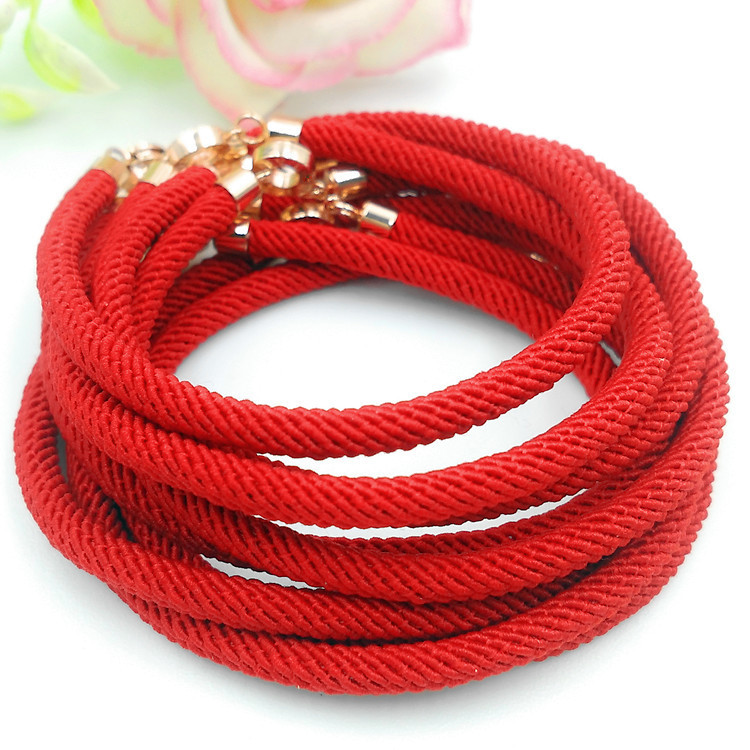 Hot selling Rose Gold red rope bracelet 3D hard gold bv transporter red rope does not fade this year bracelet bracelet
