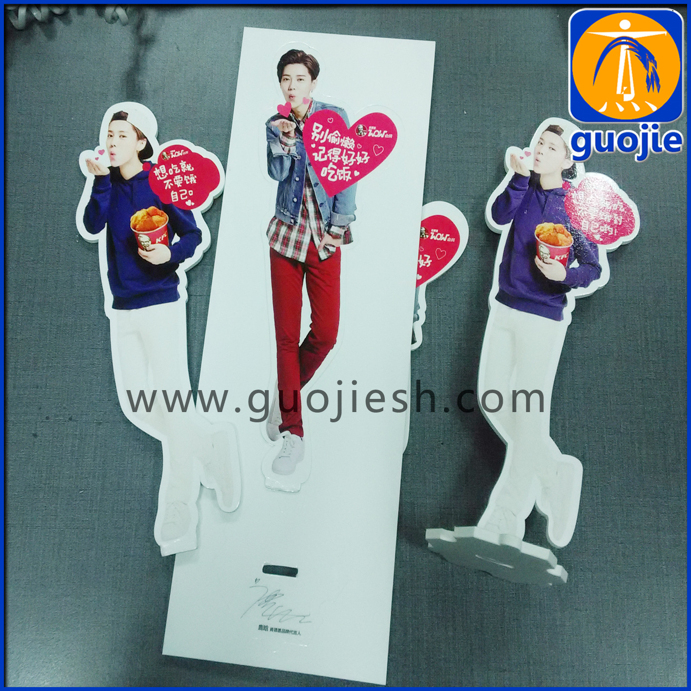 pvc人形立牌道具_实力厂家供应 立牌小型桌面