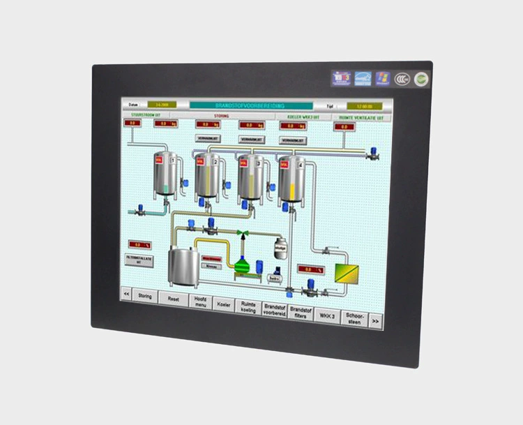 Industrial touch embedded laptop, 12 inch