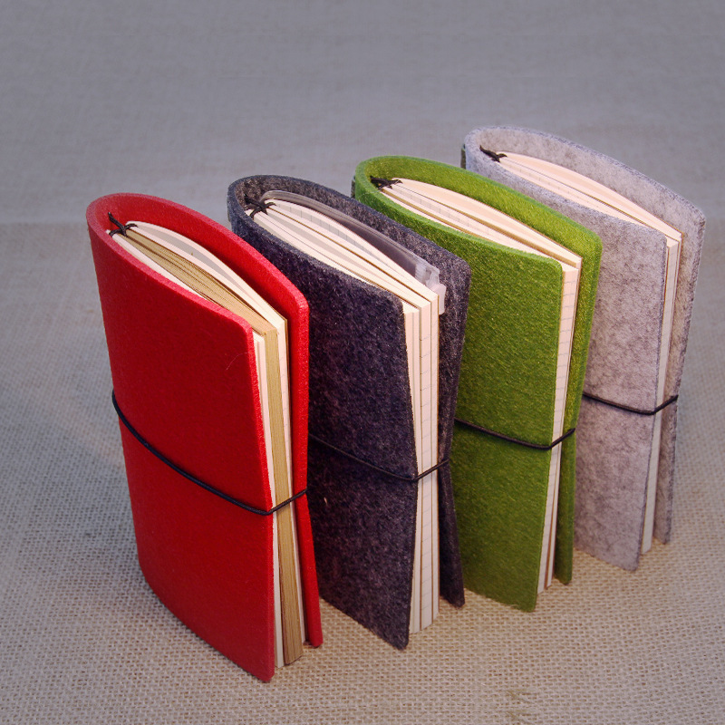 【批发可定】各种款式 各种颜色毛毡笔记包 可定