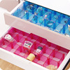 Multi -use free combination drawer tidy box, pantyhose separation storage box thickened plastic set box