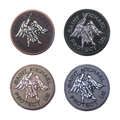 SAINT Michael Saint Michael Protection USA Embroidery Velcro Archangel Armband Cloth Patch