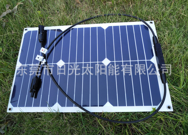 厂家订制/批发sunpower18W 柔性太阳能电池板  可弯曲太阳能板