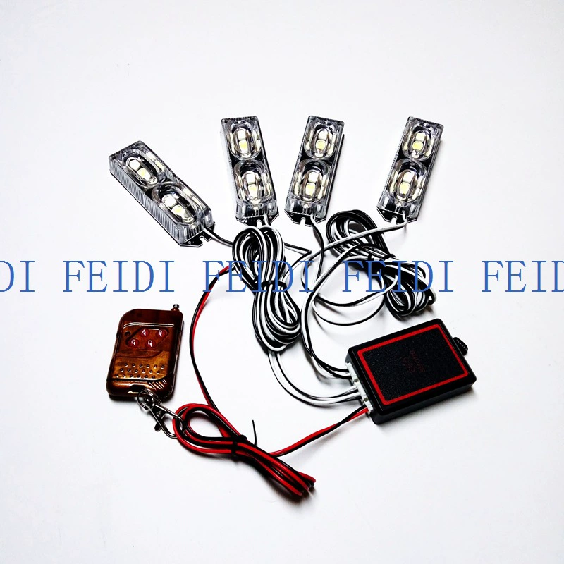 03039 популярный беспроводной пульт дистанционного управления 4X6LED One Drag Four 24 Вт 24LED средняя сетевая вспышка стробоскоп