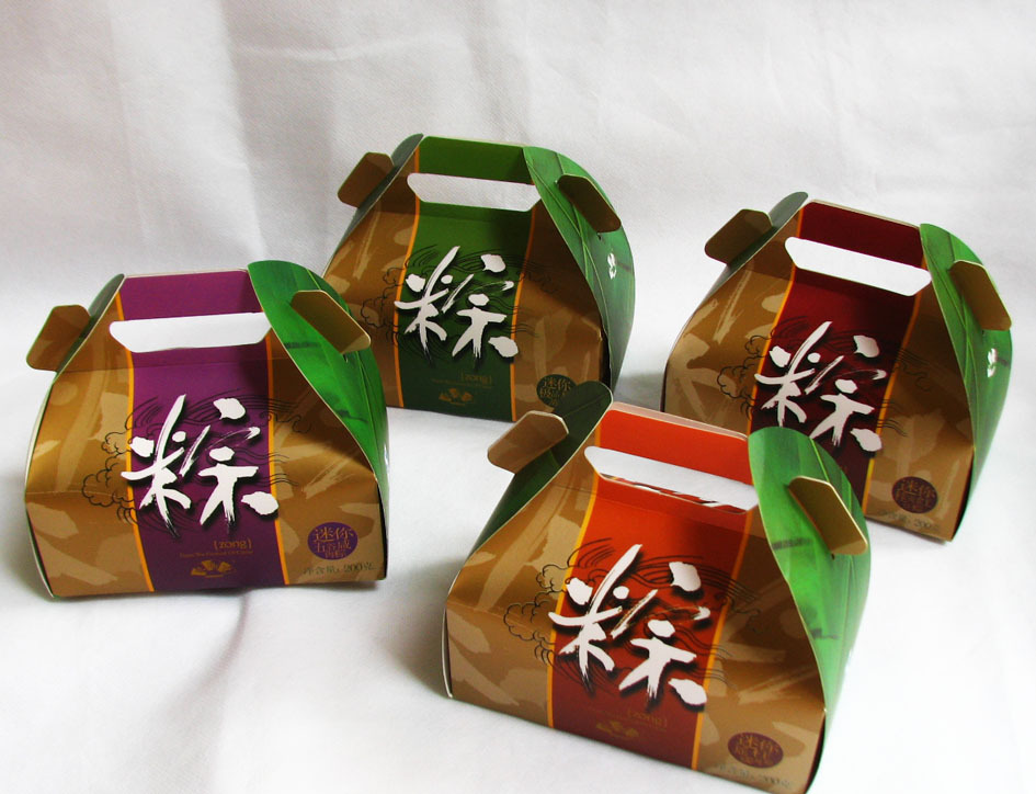 端午粽子纸质包装盒端午纸盒定做 米香粽子纸盒精美印刷加工