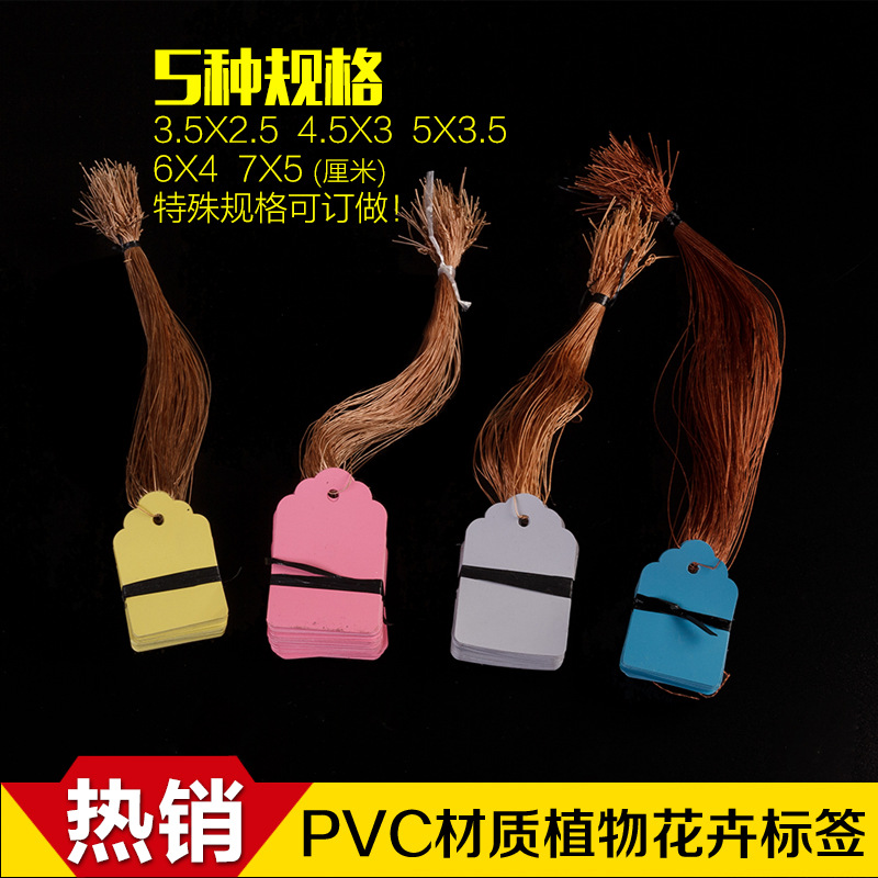 PVC防水标签园艺标签/花卉牌/吊牌/塑料标签/吊签 植物标签 吊牌