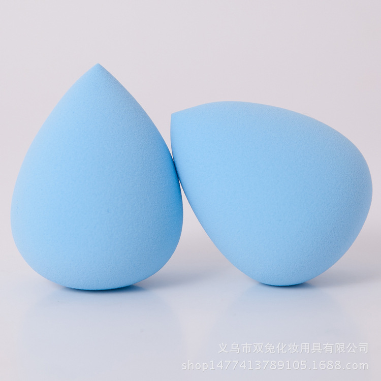廠家直銷化妝工具美妝蛋水滴形親水性非乳膠粉撲泡水變大柔軟粉撲