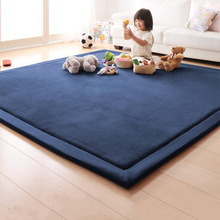 家用地垫地毯批发 日式珊瑚绒儿童爬行垫 客厅地毯 加工定制