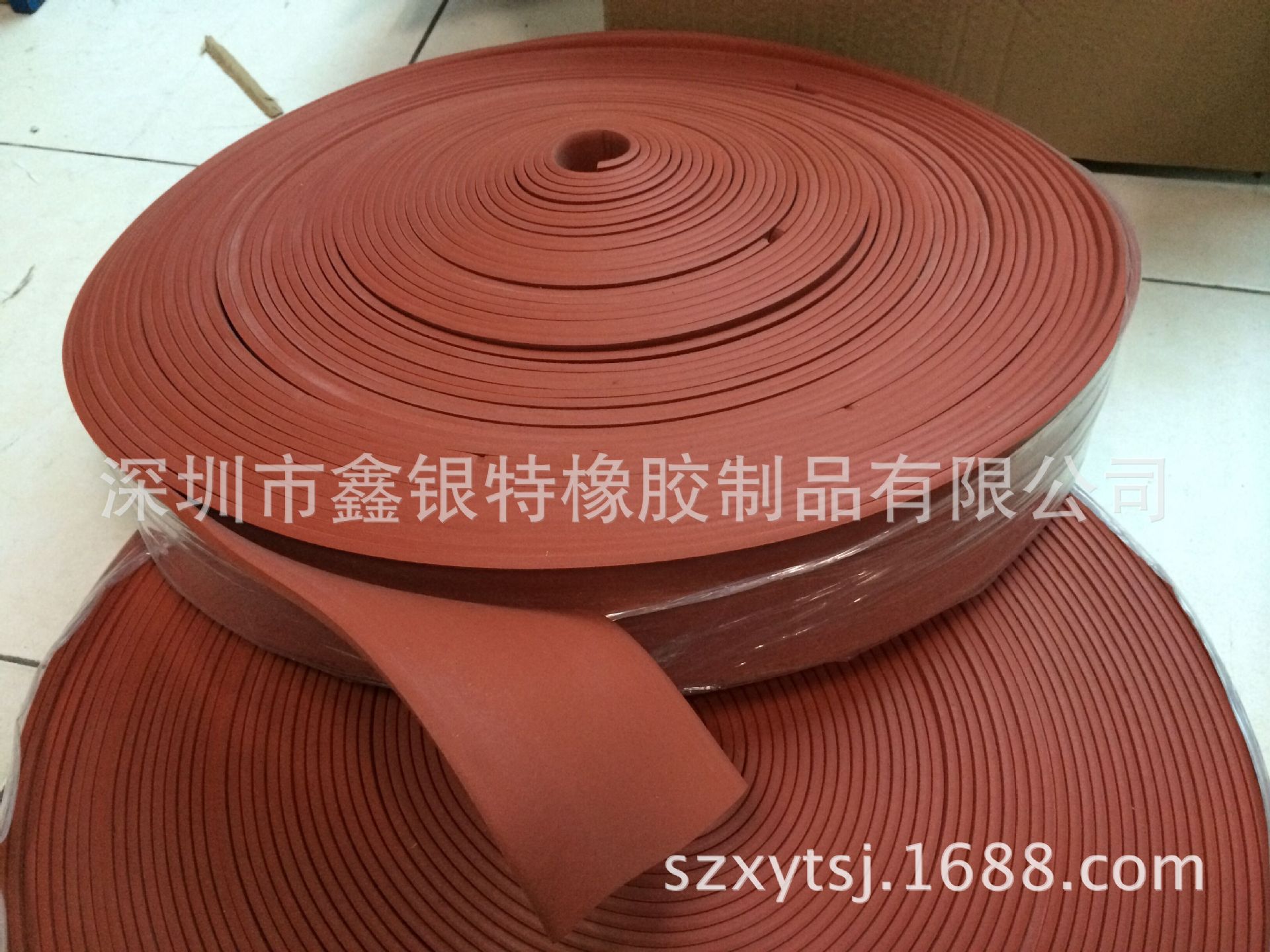 进口料光面硅胶发泡条80×5mm   氧气仓密封条 红色发泡条