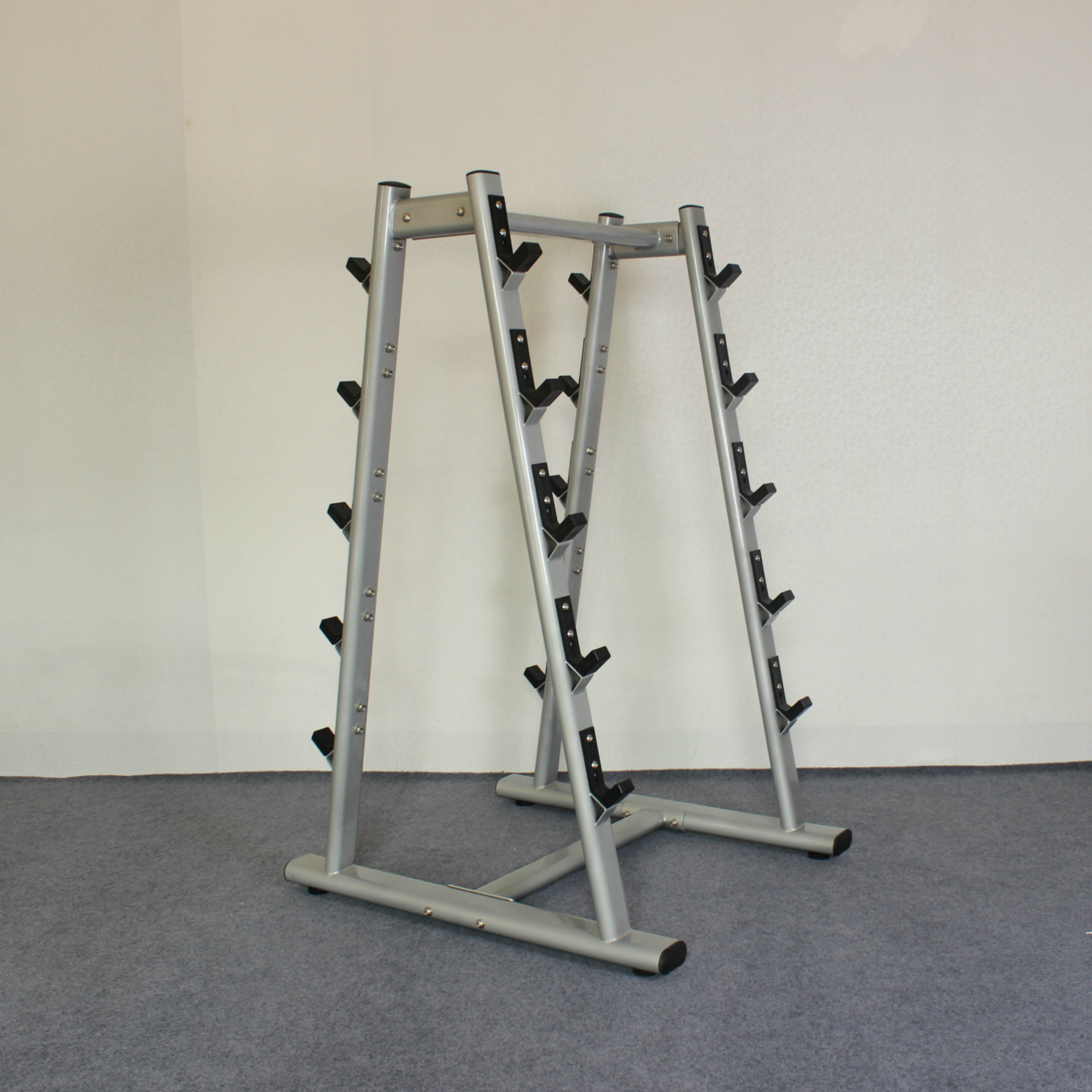 Xinjuli equipo deportivo equipo comercial Barbell Rod rack banco de peso barra curvada estante de exhibición de seguridad en cuclillas