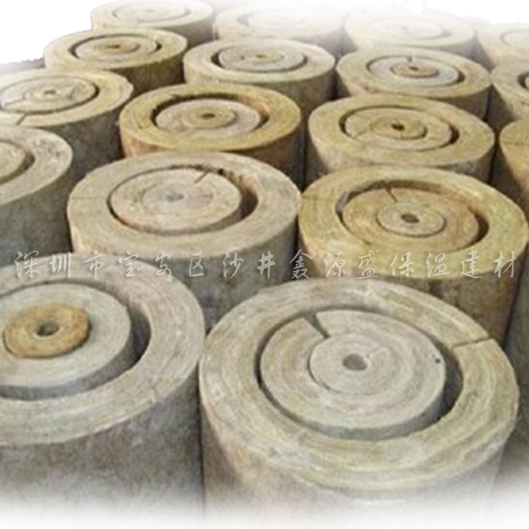 [direct deal]high quality Rockwool Steam pipe Fireproof Rockwool Insulated pipe