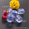 Factory direct selling transparent acoustic tube beads straight blue and red large bucket beads DIY beaded material