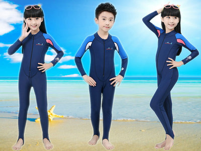 Children's diving suit Sunscreen Siamese jellyfish clothing Swimming suit Surf clothing