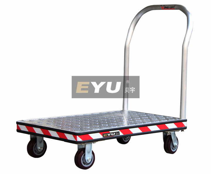 1吨单层铝制平板车/平板推车/重型平板车/手推平板车300kg手推车