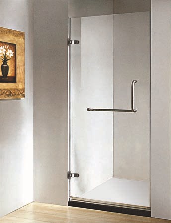 整体淋浴房屏风型两固一活外开门不锈钢玻璃夹合页铰链款式Y2011