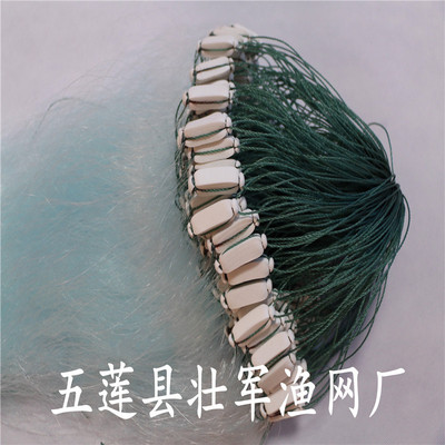 蓝丝渔网 4指 10米高 90米长 粘渔网 鲫鱼网 鲢鱼网 单层渔网沉网|ms