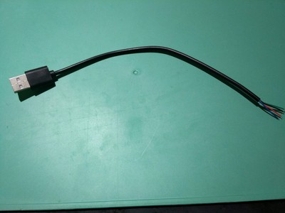 厂家直销专业研发RGB灯饰连接线USBAM单边接头长度240