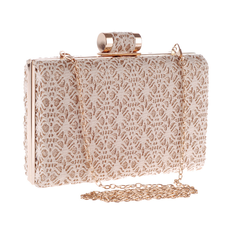 New Openwork Lace Clutch Bag Evening Banquet Dress Bag Diagonal Fashion Women's Bag display picture 9