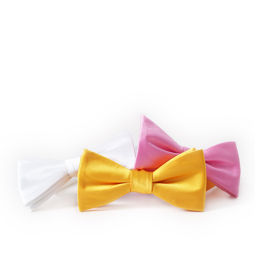 Gourd bow tie High-end solid color trendy hand-tied bow tie men's formal wedding groom bow tie wholesale