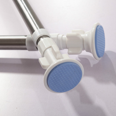 浴室浴簾杆批發加粗伸縮浴室挂簾杆不鏽鋼浴簾杆