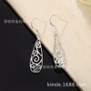 Fashionable retro earrings, jewelry, European style, city style