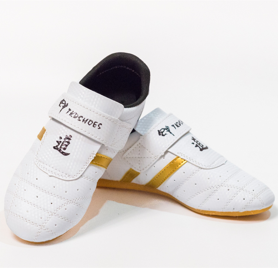 Taekwondo shoes children men and women A martial art adult Taekwondo Road shoes Dichotomanthes bottom ventilation wear-resisting train shoes