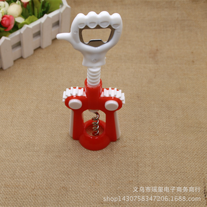 Venta al por mayor de fábrica multiusos abrebotellas pelador combinación traje vino tinto regalo de apertura