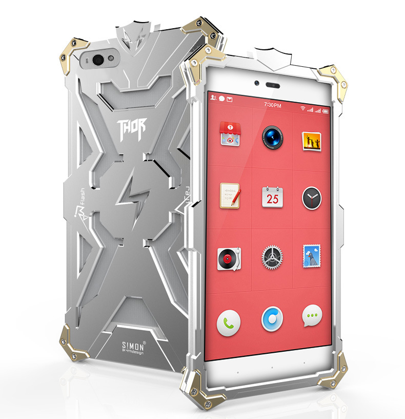 SIMON THOR Aviation Aluminum Alloy Shockproof Armor Metal Case Cover for Smartisan U1 YQ601