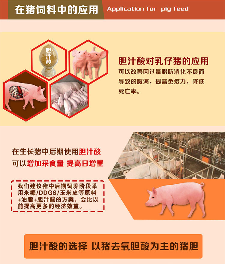 猪用饲料胆汁酸