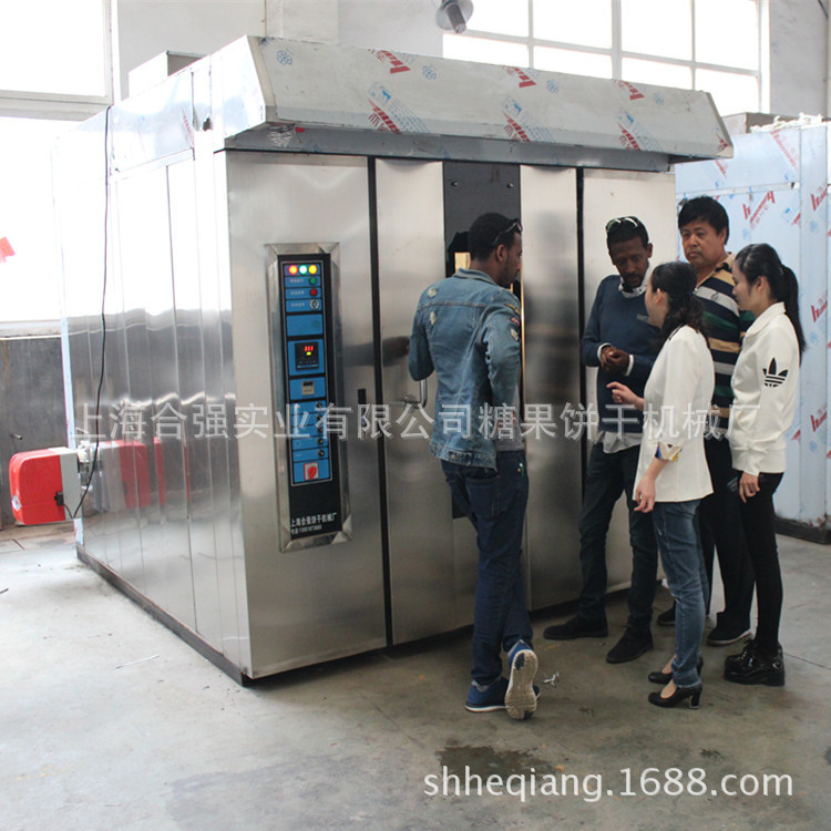 厂家供应不锈钢旋转烤箱 电力热风旋转烤炉 32盘烘焙设备 饼干炉