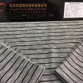 FY16-HB0215汗布针织面料彩条竹节汗布