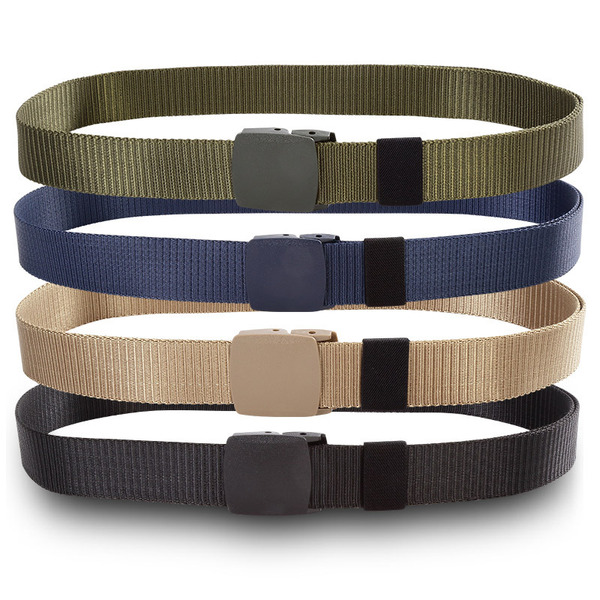 Solid color woven quick dry nylon plastic belt
