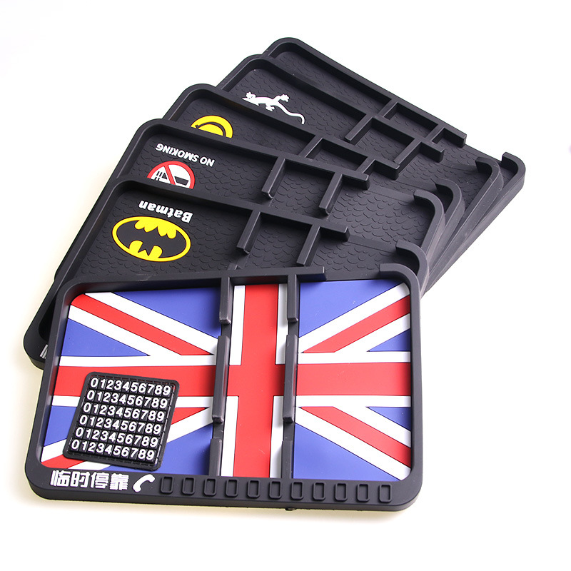 潤(rùn)東汽車防滑墊 車用車載手機(jī)防滑墊 雙卡槽車載導(dǎo)航架墊R-1029BY