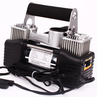 汽车充气泵车载充气泵 双杠打气泵 车用轮胎充气泵双缸打气机|ms