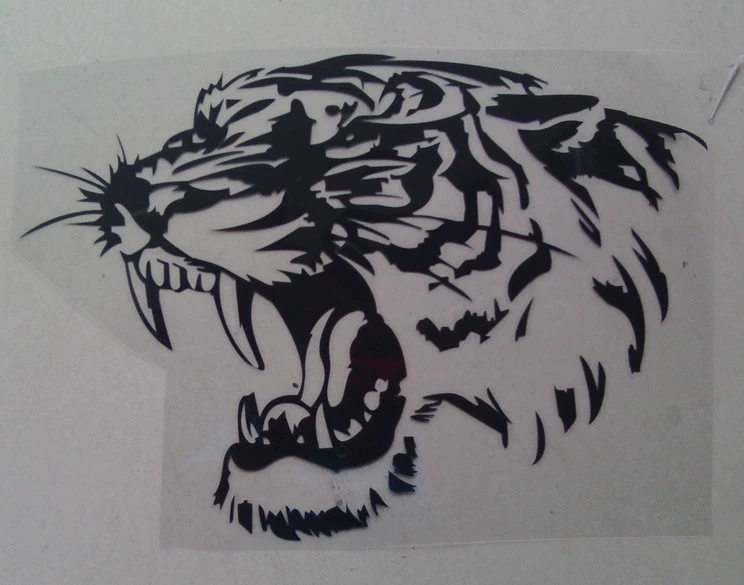 Капот автомобиля Автомобильная наклейка светоотражающая резная наклейка с головой тигра Персонализированная Модифицированная Автомобильная наклейка креативные автомобильные принадлежности