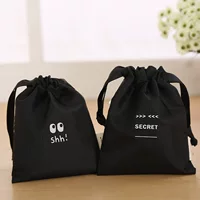 NACAI/ SHH! Маленькая черная нейлоновая сумка для хранения с карманом — секретное издание, компактный органайзер
