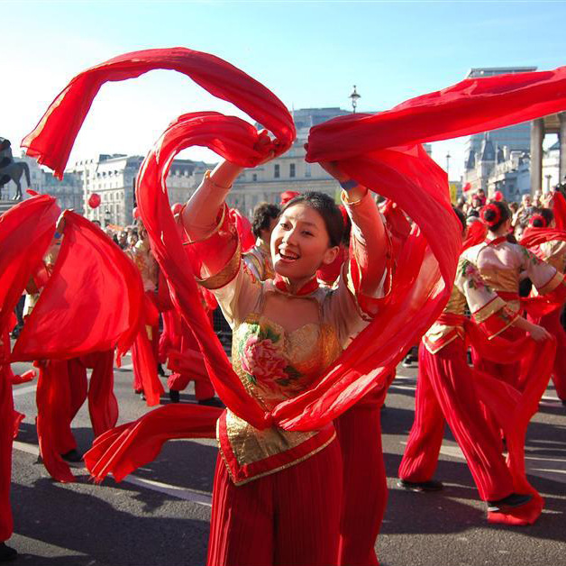 新品紅絲帶腰鼓紅綢帶秧歌舞蹈配件道具4米長，40厘米寬
