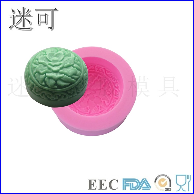Flor molde fondant molde de silicona molde de jabón hecho a mano jabón molde de jabón silicona líquida muestra directa de fábrica