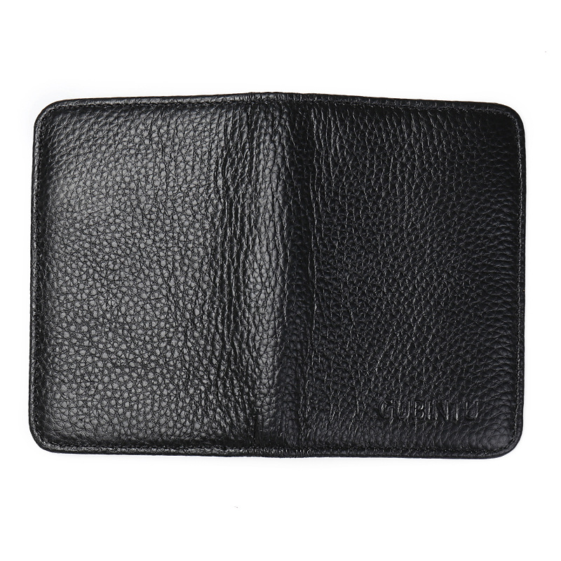 GUBINTU International Trade Calfskin RFID Card Holder Ultra-Slim Anti-Magnetic Anti-Scanning Genuine Leather Card Case Bank Card Credit Card Holder