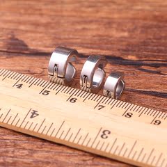 Mimu Factory Wholesale Men's Stainless Steel Punk Earring Clips, Korean Version Non-mainstream Polished No Holed Earring Clips