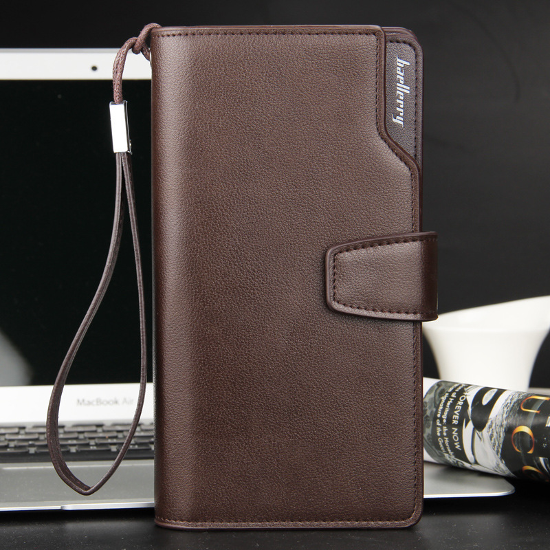 Men'S Long Hand Bag Multi Function Hand Bag Mobile Phone Bag Wallet