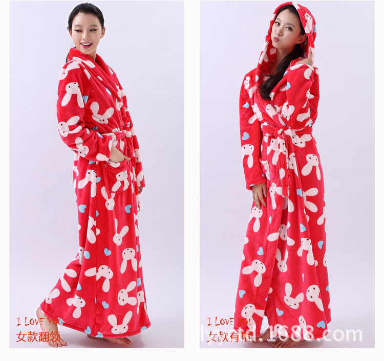 Peignoir flanelle longue - Ref 590921 Image 14