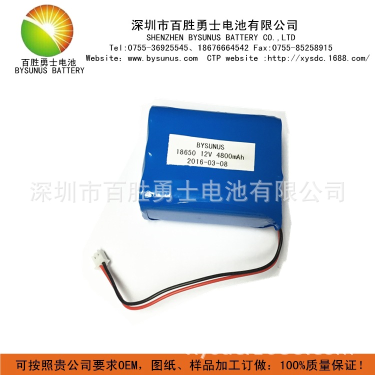 厂家供应18650锂电池组 大量现货 11.1V/12V-4500MAH