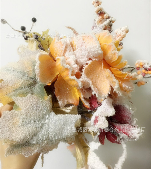3391雪白雪绒粉 松果儿红果儿等工艺品雪效果装饰